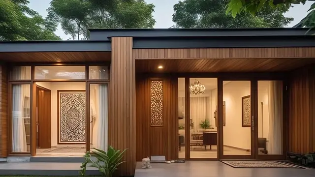 10 Desain Rumah Kayu Modern Bergaya Islami, Jadi Inspirasi Hunian Tren 2025