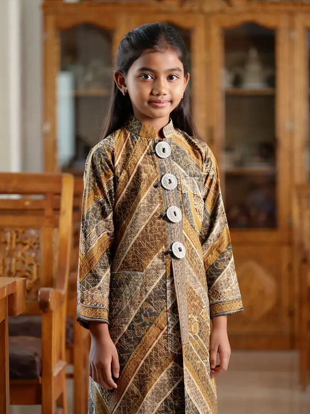 10 Model Gamis Batik Anak Perempuan Modern, Tren Fashion Etnik Kekinian 2025
