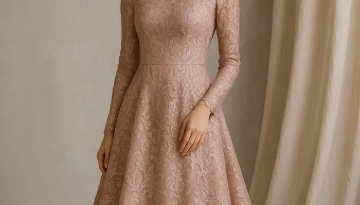 8 Referensi Dress Brokat Modern 2025 yang Anggun untuk Pesta, Tampil Menawan dan Elegan