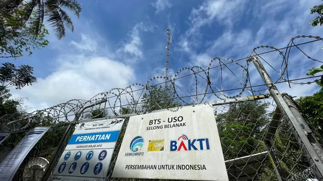 BTS 4G yang dibangun oleh BAKTI Kominfo di Daerah 3T di Desa Selong Belanak