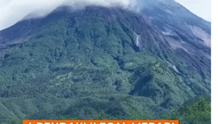 Pendaki Ilegal Gunung Merapi Kembali Diamankan, Diberi Sanksi Bersihkan Kali Talang Selama 3 Bulan