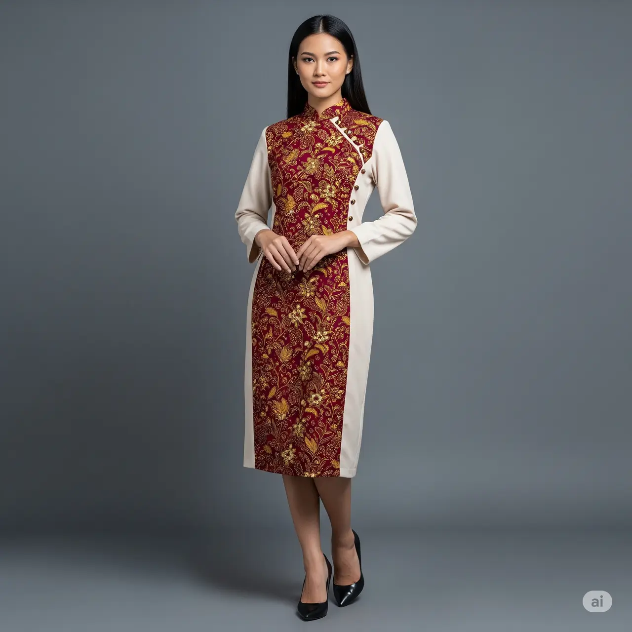 8 Inspirasi Terbaru Model Dress Batik Elegan Kombinasi 2025 yang Memikat