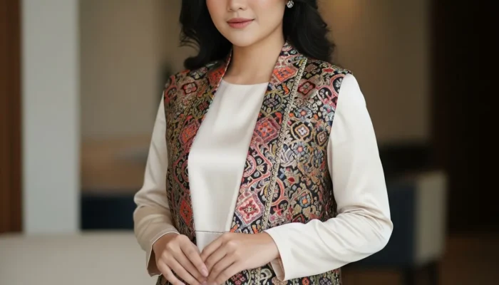 17 Referensi Brokat Dress Kombinasi Satin Elegan untuk Berbagai Momen, Tampil Mewah dan Anggun