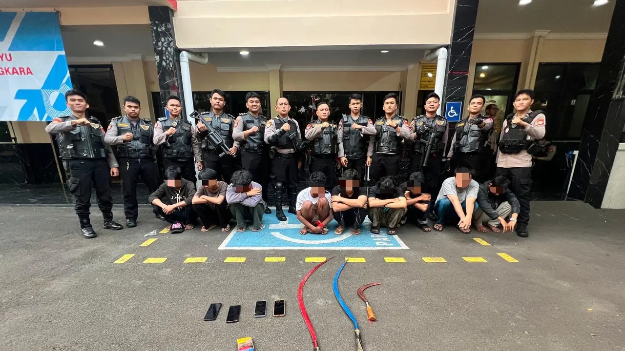 9 Pemuda Diamankan Polisi di Kramat Raya, Diduga Hendak Tawuran