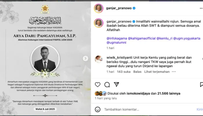 APSIFOR Beberkan Profil Psikologis Diplomat Kemlu yang Tewas: Dikenal Positif dan Pekerja Keras
