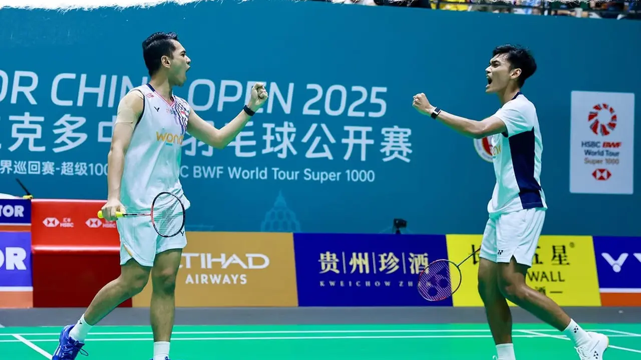 China Open 2025: Fajar/Fikri Tembus Semifinal Usai Singkirkan Unggulan Tiga Asal Korea