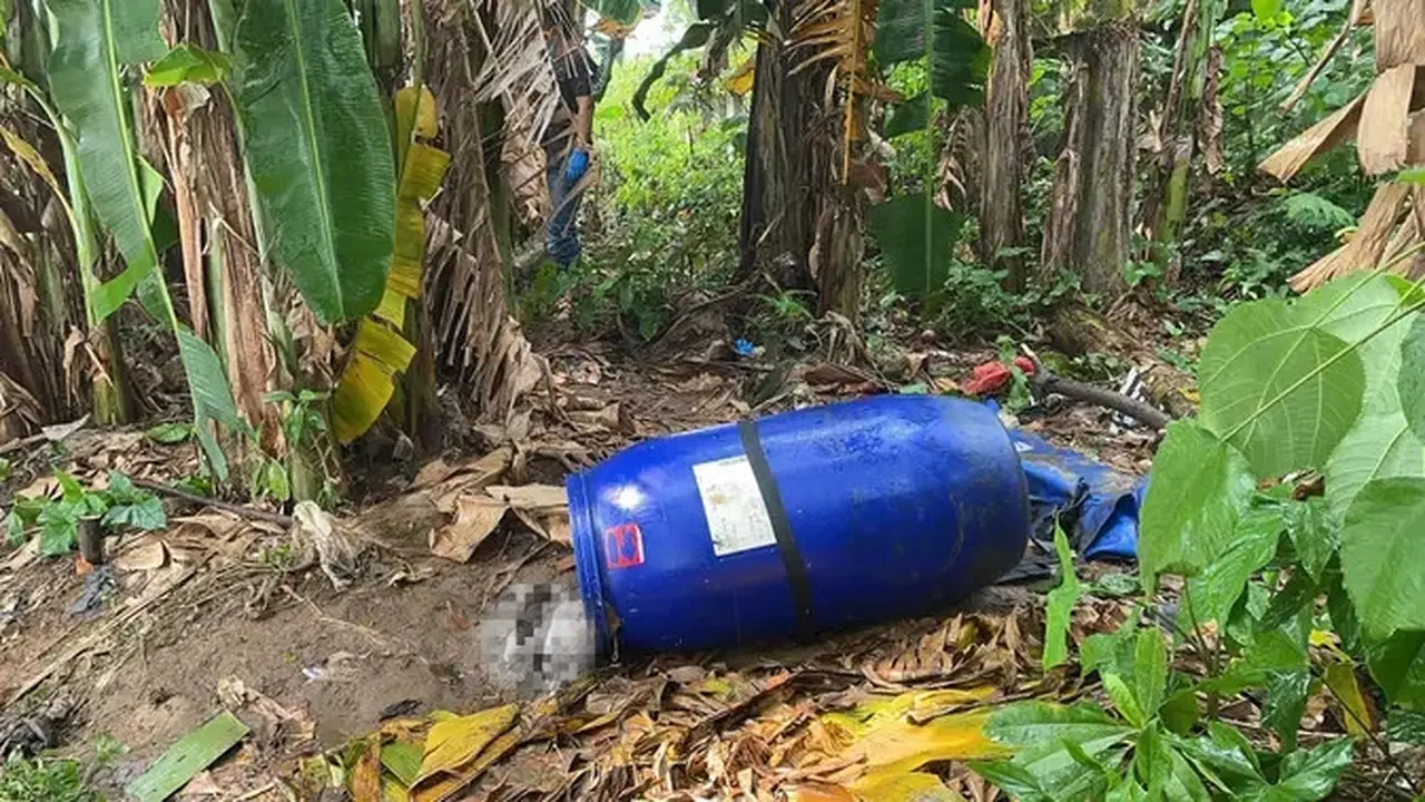 Mayat Perempuan dalam Tong Biru Ditemukan Mengapung di Sungai Cisadane, Diduga Korban Pembunuhan