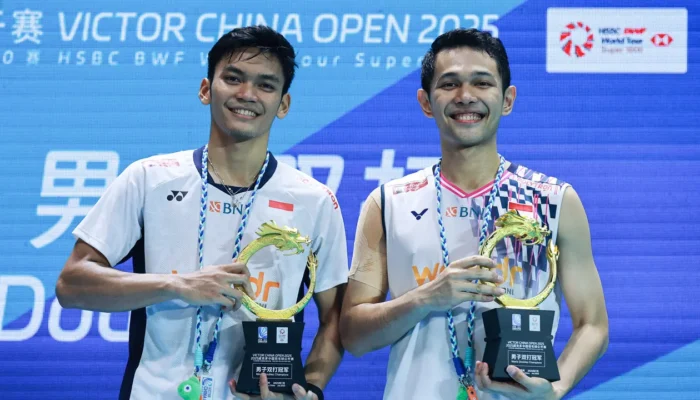 Penantian 8 Bulan Berakhir, Indonesia Raih Gelar Juara di China Open 2025