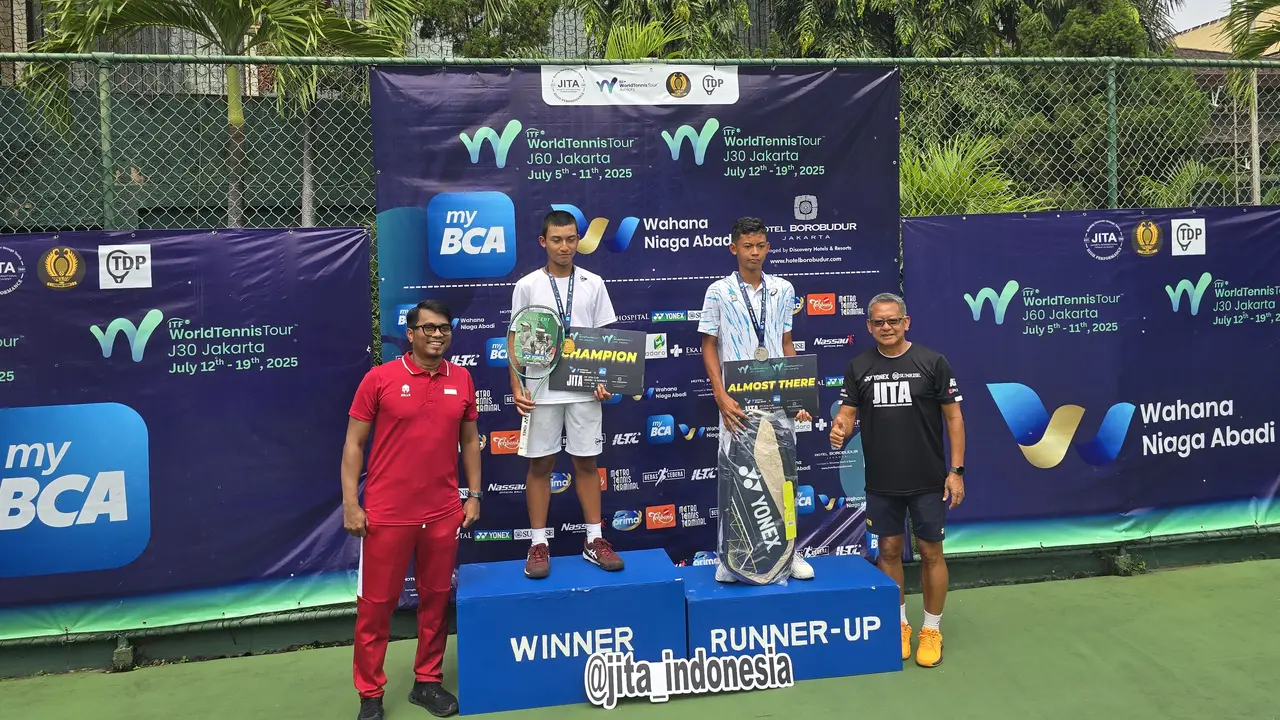 Petenis Muda Indonesia Sapu Bersih Gelar ITF JITA Cup 2025 J30