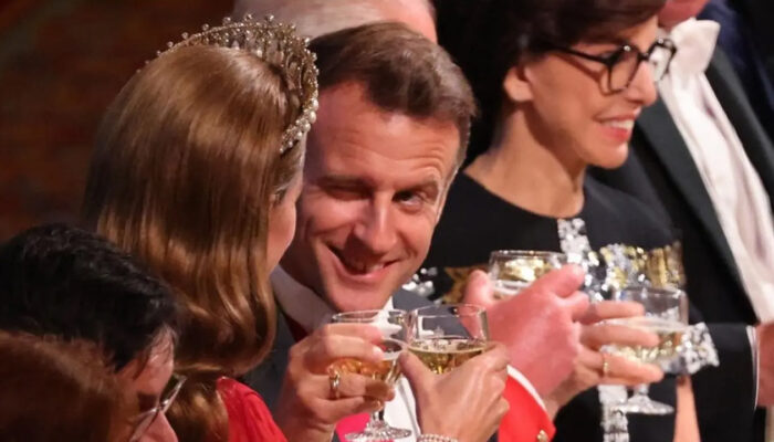 Presiden Prancis Terekam Kamera Kedipkan Mata ke Kate Middleton saat Jamuan Kenegaraan