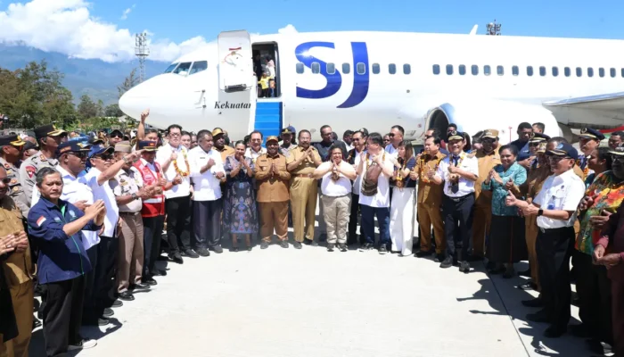 Sriwijaya Air Resmi Layani Penerbangan ke Wamena, Wamendagri Harap Tingkatkan Kesejahteraan Papua Pegunungan
