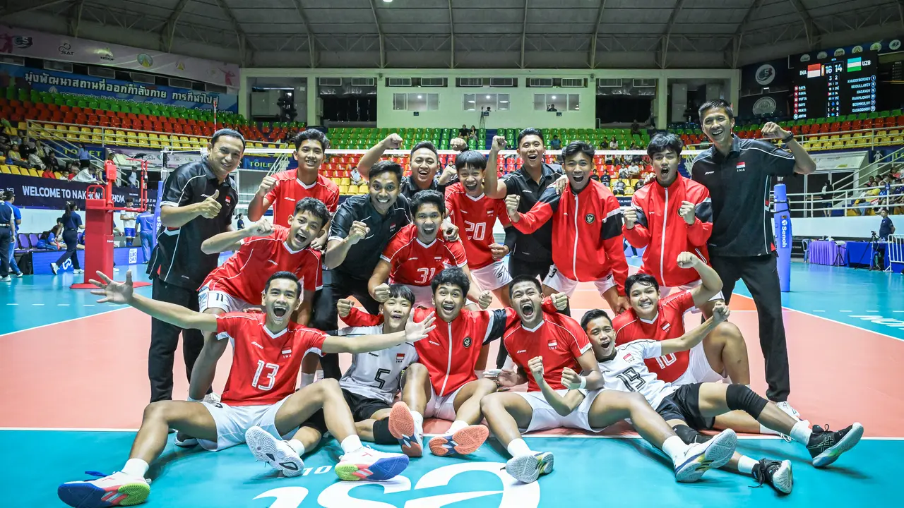 Timnas Voli U-16 Indonesia Amankan Peringkat 5 Asia Usai Kalahkan Uzbekistan Secara Dramatis