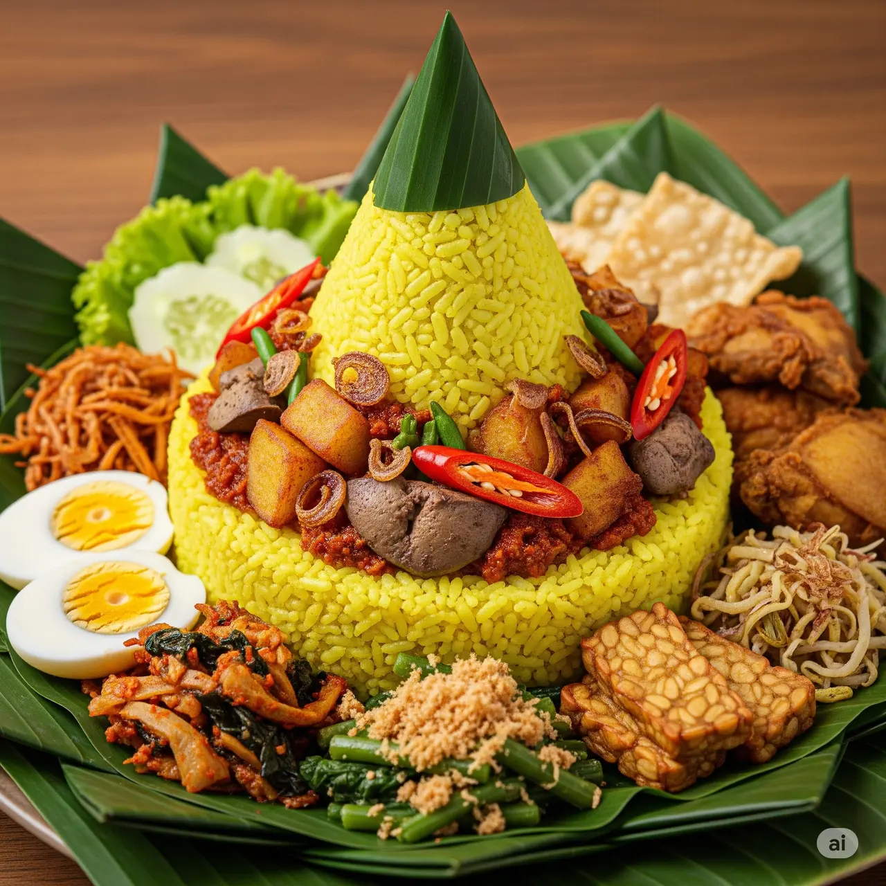 Toping Tumpeng (Image by Gemini)