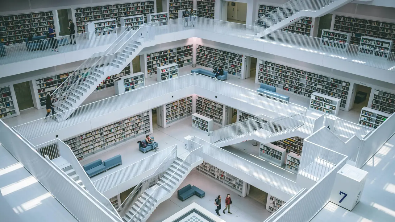 Ilustrasi perpustakaan. (dok. Gabriel Sollmann)