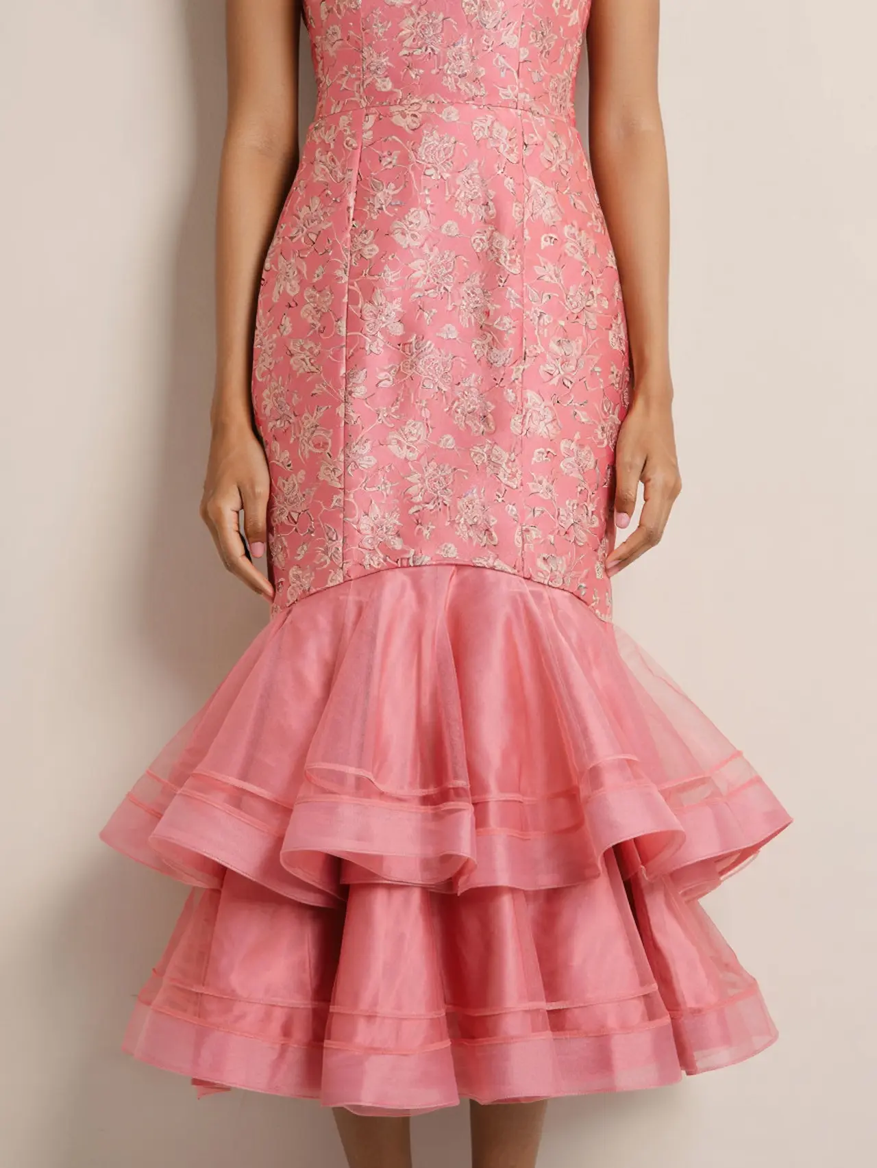 Long Dress Brokat Mermaid Dusty Pink Favorit 2025 (Reve)