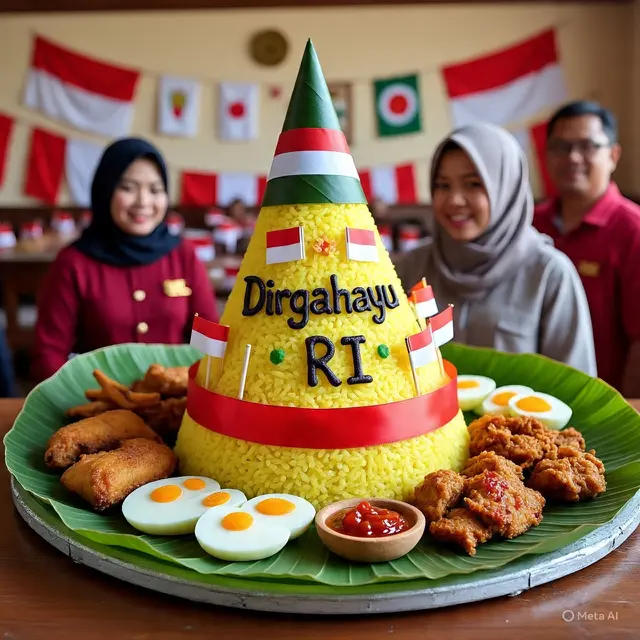 Kreasi Tumpeng 17 Agustus untuk Lomba 17an Antar-RT, Sarat Makna dan Inspirasi