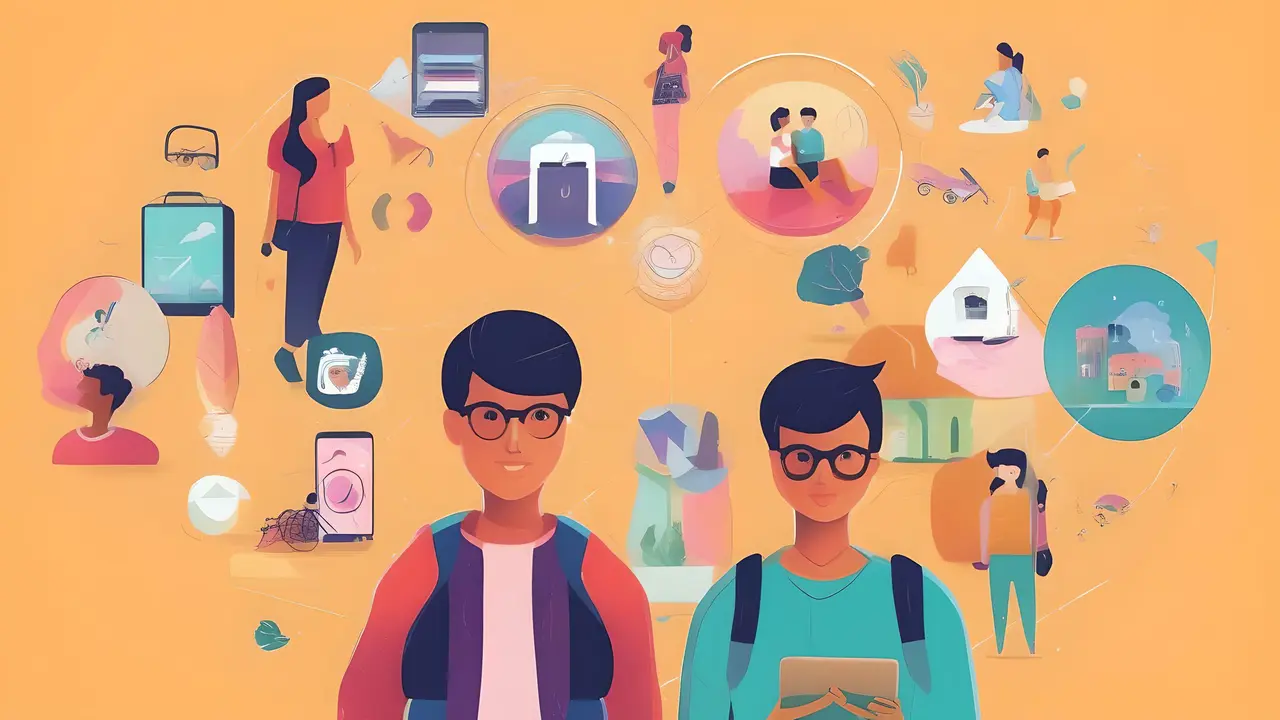 Ilustrasi Generasi Z atau Gen Z