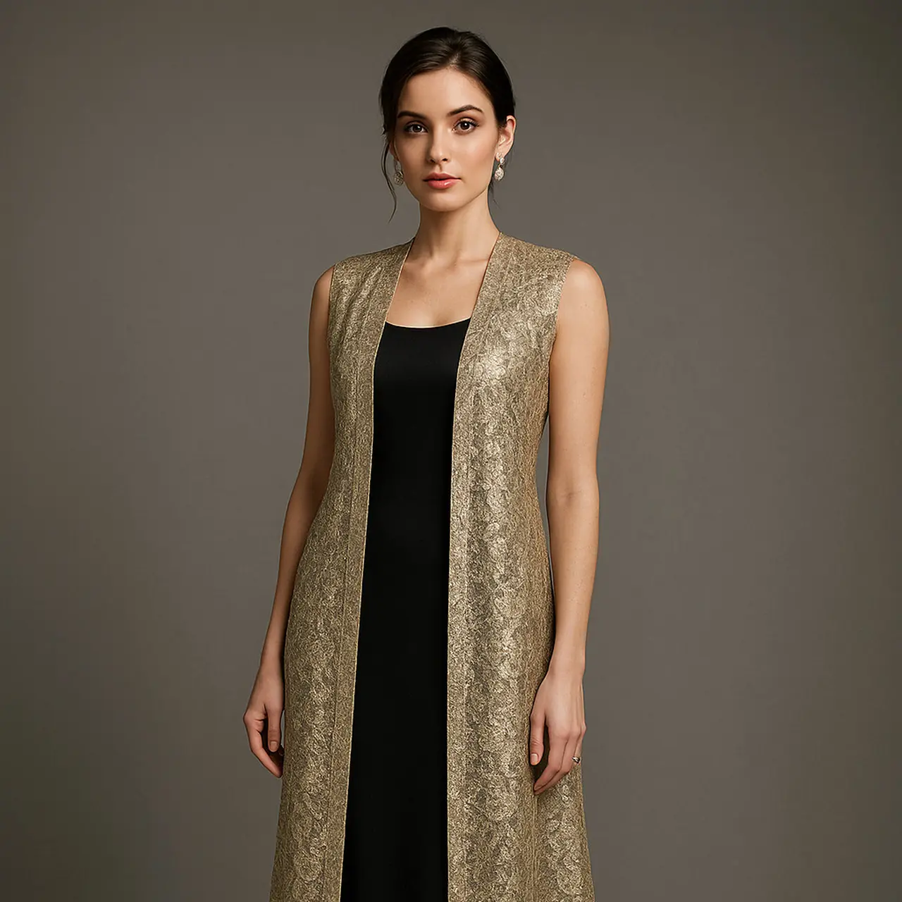 7 Inspirasi Mix and Match Outer Panjang Tanpa Lengan untuk Tampil Stylish