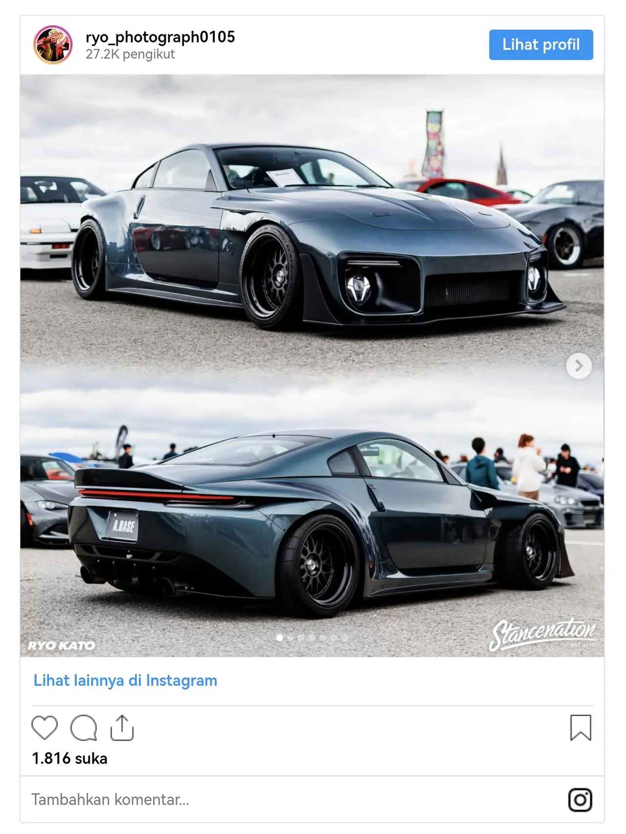 Nissan 350Z modifikasi karya @Catasy_935Z (Insta)