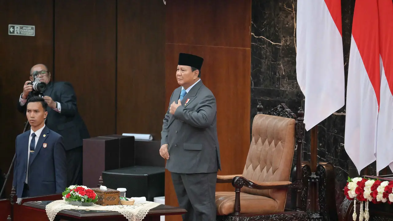 Penyampaian pidato kenegaraan dijadwalkan berlangsung pada pukul 10.00 WIB. (BAY ISMOYO/AFP/POOL)