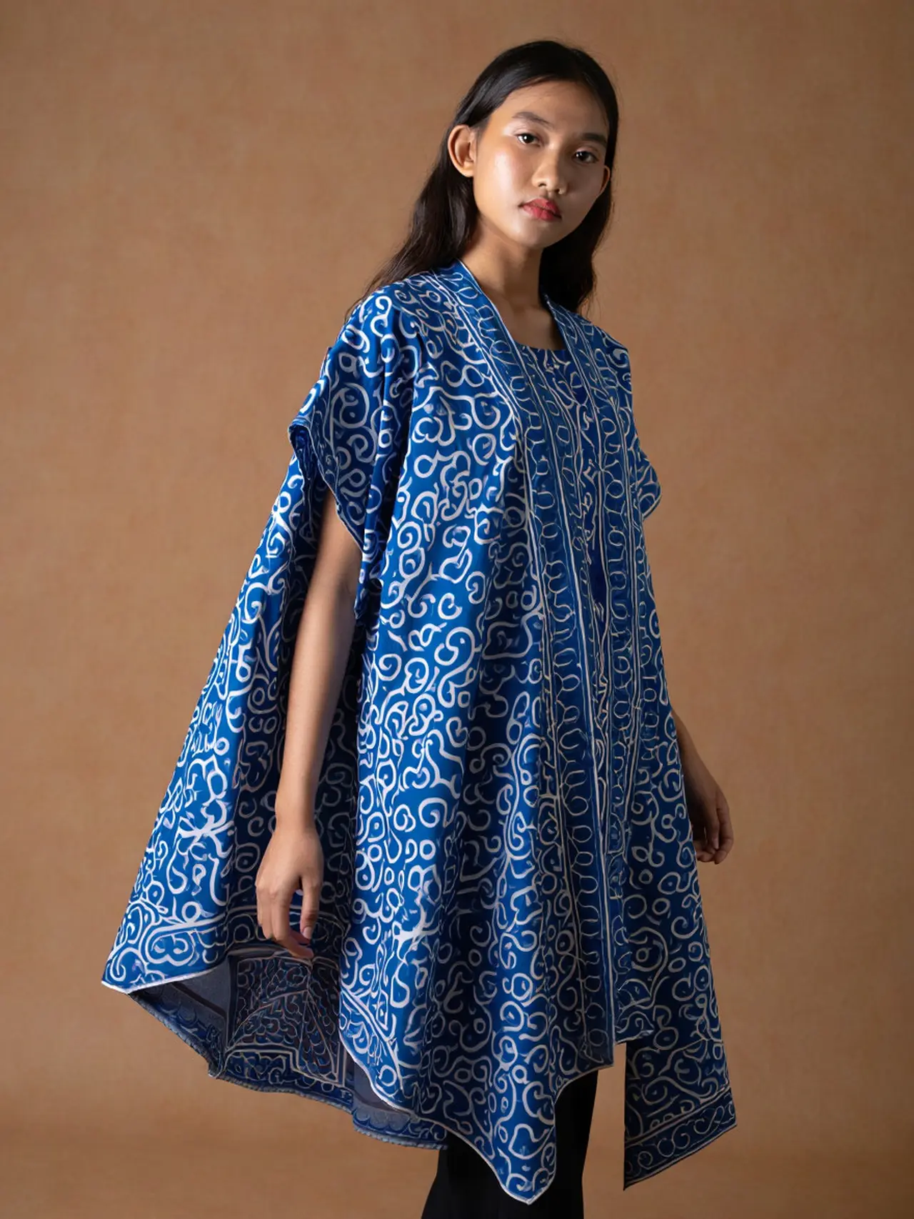8 Model Long Dress Batik Oversized Tunik Asimetris Dailywear Terbaru 2025 (Reve)