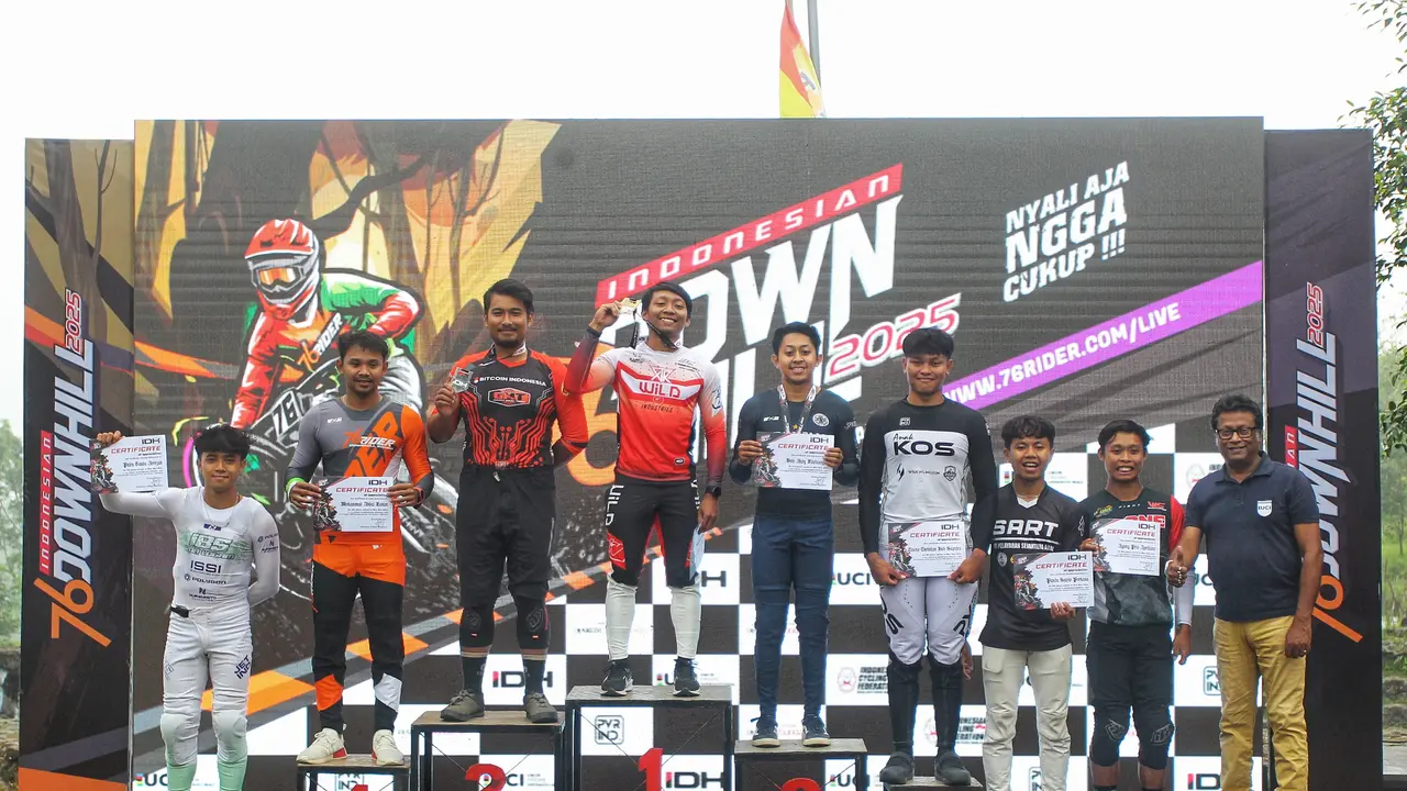 Podium Seri 2 Indonesian Downhill 2025.