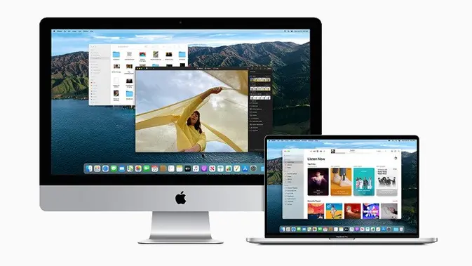Tampilan macOS Big Sur yang baru saja diperkenalkan. (Doc. Apple)