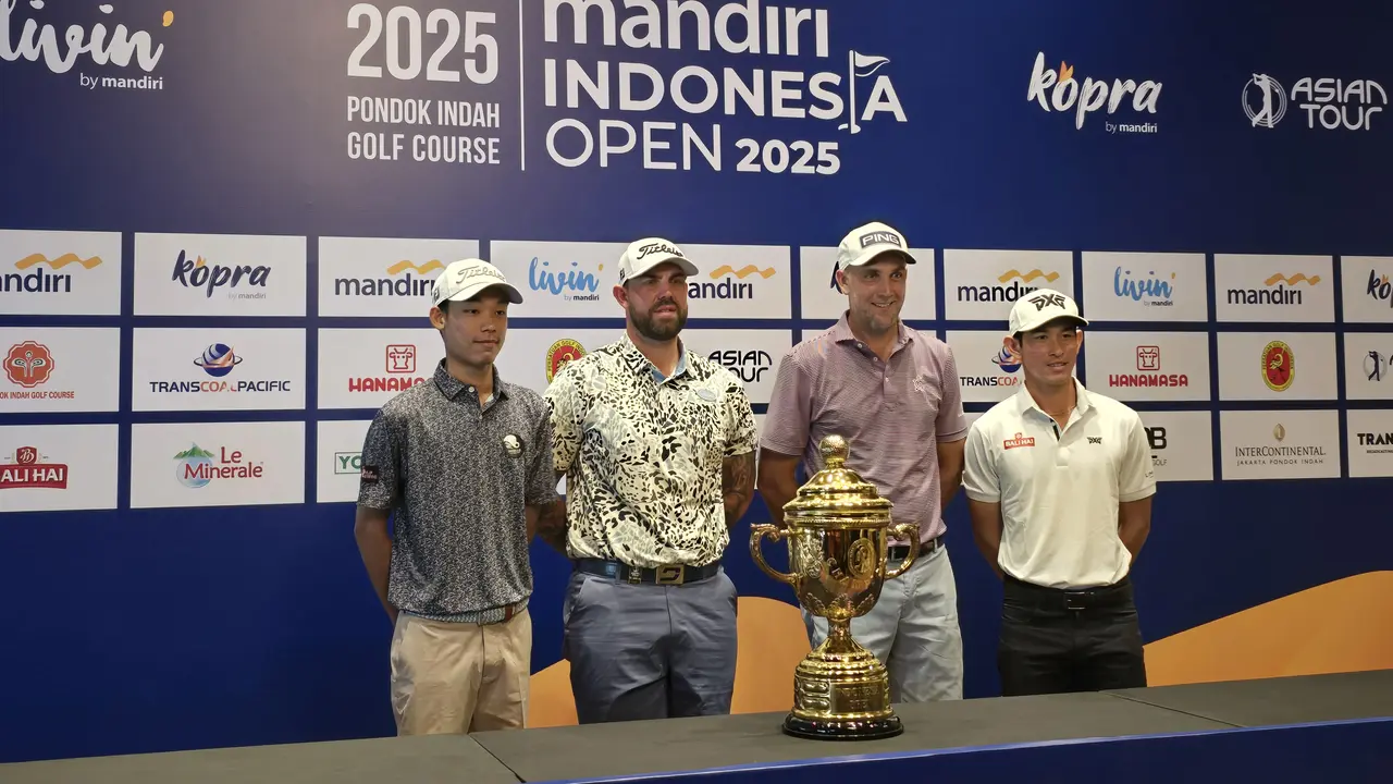 Para pegolf yang akan tampil di Mandiri Indonesia Open 2025