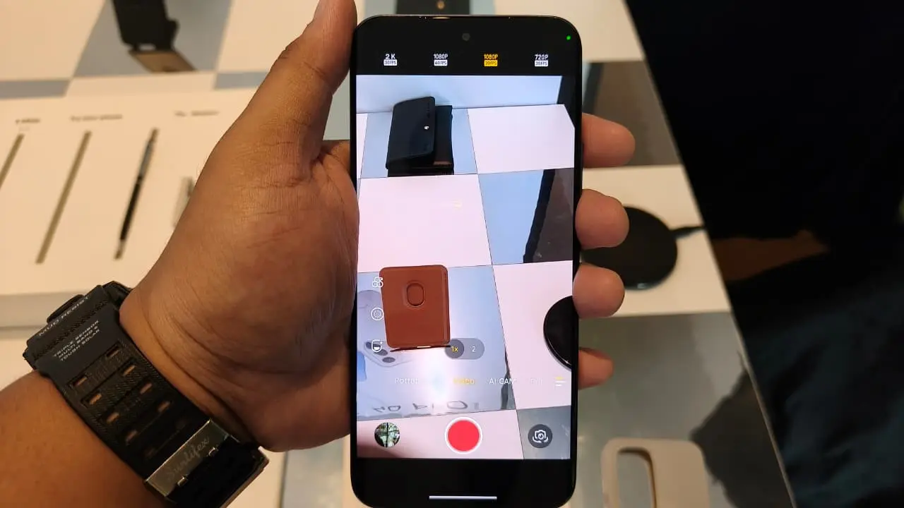 Kamera Tecno Spark 40 Pro+ saat acara peluncuran di Jakarta.