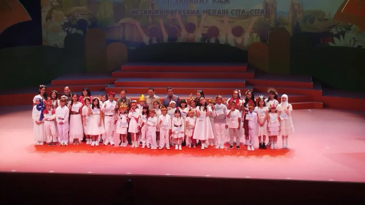 50 peserta pilihan lomba menyanyi lagu anak.
