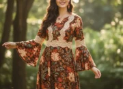 6 Inspirasi Batik Lengan Lonceng High-Low Elegan untuk Pesta Malam, Tren Favorit di 2025