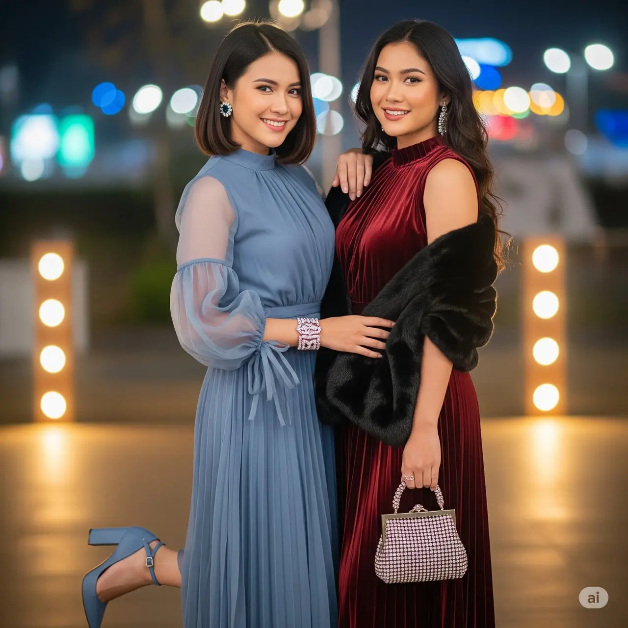 7 Inspirasi Dress Pesta High Neck Plisket untuk Tampil Anggun dan Stylish di 2025