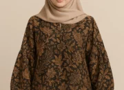 7 Inspirasi Tunik Batik Longgar Lengan Bishop untuk Gaya Anggun dan Syar’i
