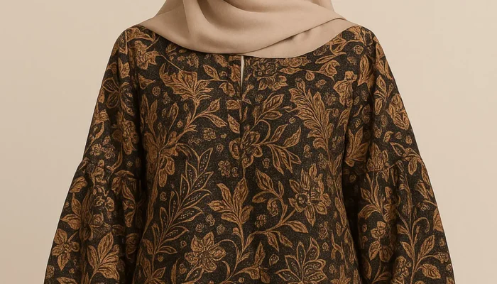 7 Inspirasi Tunik Batik Longgar Lengan Bishop untuk Gaya Anggun dan Syar’i