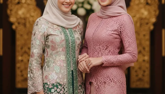 7 Model Kebaya Muslim Modern dengan Rok Satin Panjang, Anggun dan Syar’i untuk Momen Istimewa 2025