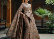 7 Model Long Dress Brokat Cape Elegan 2025, Pilihan Anggun untuk Tampil Mempesona di Acara Formal