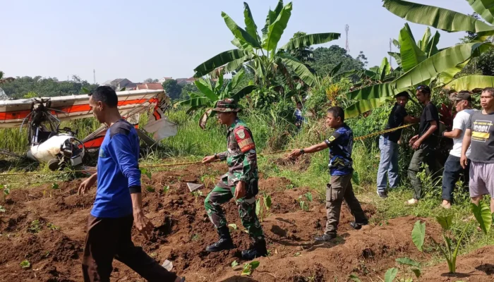 Pesawat Latih Jatuh di Ciampea Bogor, Warga Sempat Dengar Dentuman Keras