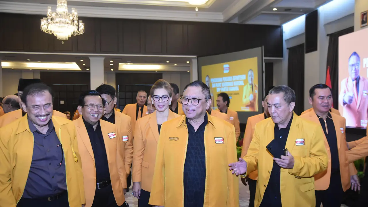 Ketua Umum Partai Hati Nurani Rakyat (Ketum Partai Hanura) Oesman Sapta Odang (Oso) saat membuka Rapat Koordinasi Nasional (Rakornas) I Tahun 2025 Partai Hanura, Rabu (21/5/2025). (Ist)