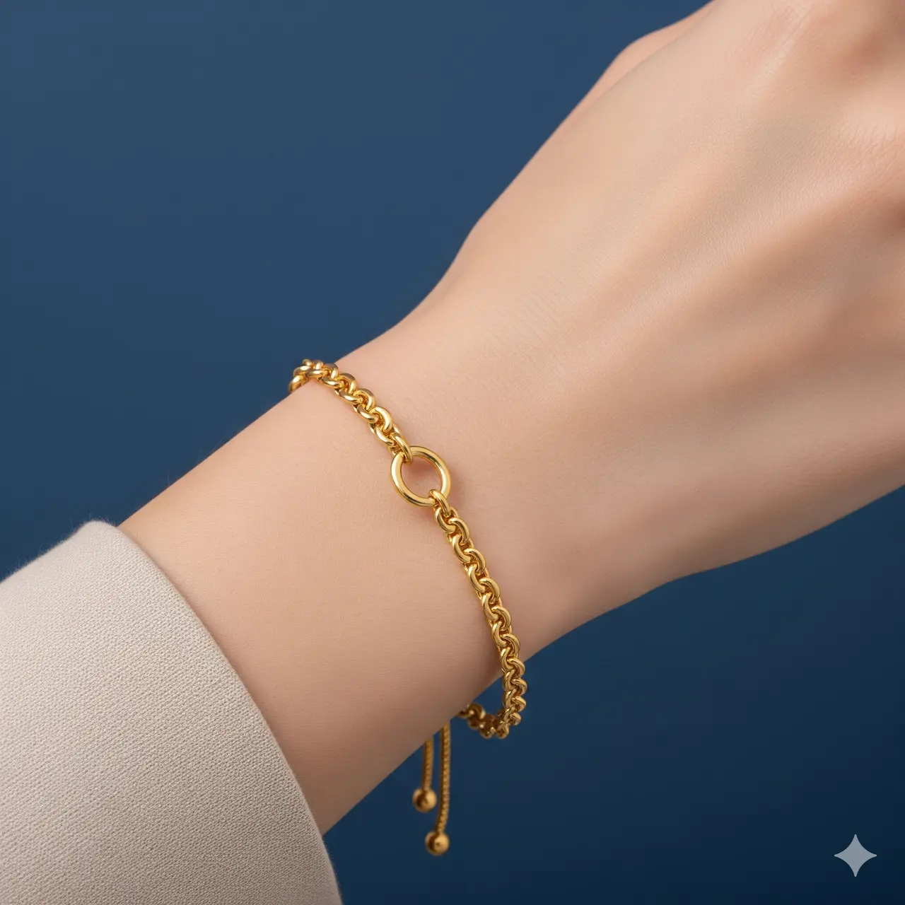 Model Gelang Serut Emas 24 Karat Elegan.