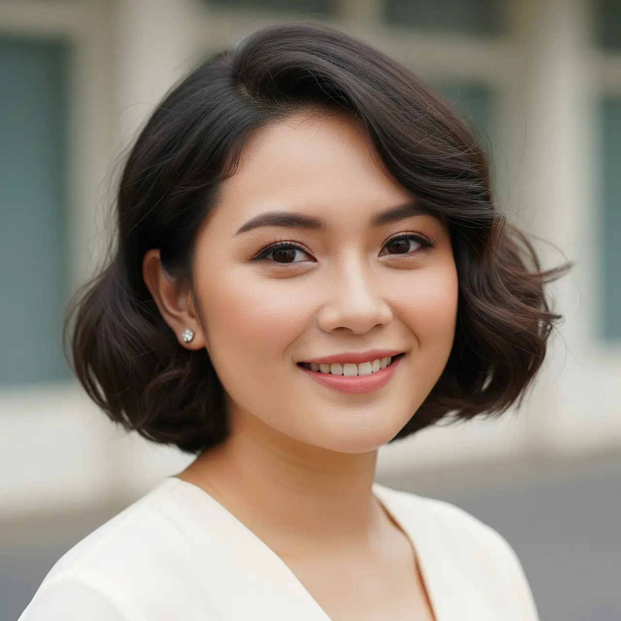 Potongan Rambut Wanita Gemuk Umur 30 Agar Terlihat Tirus.