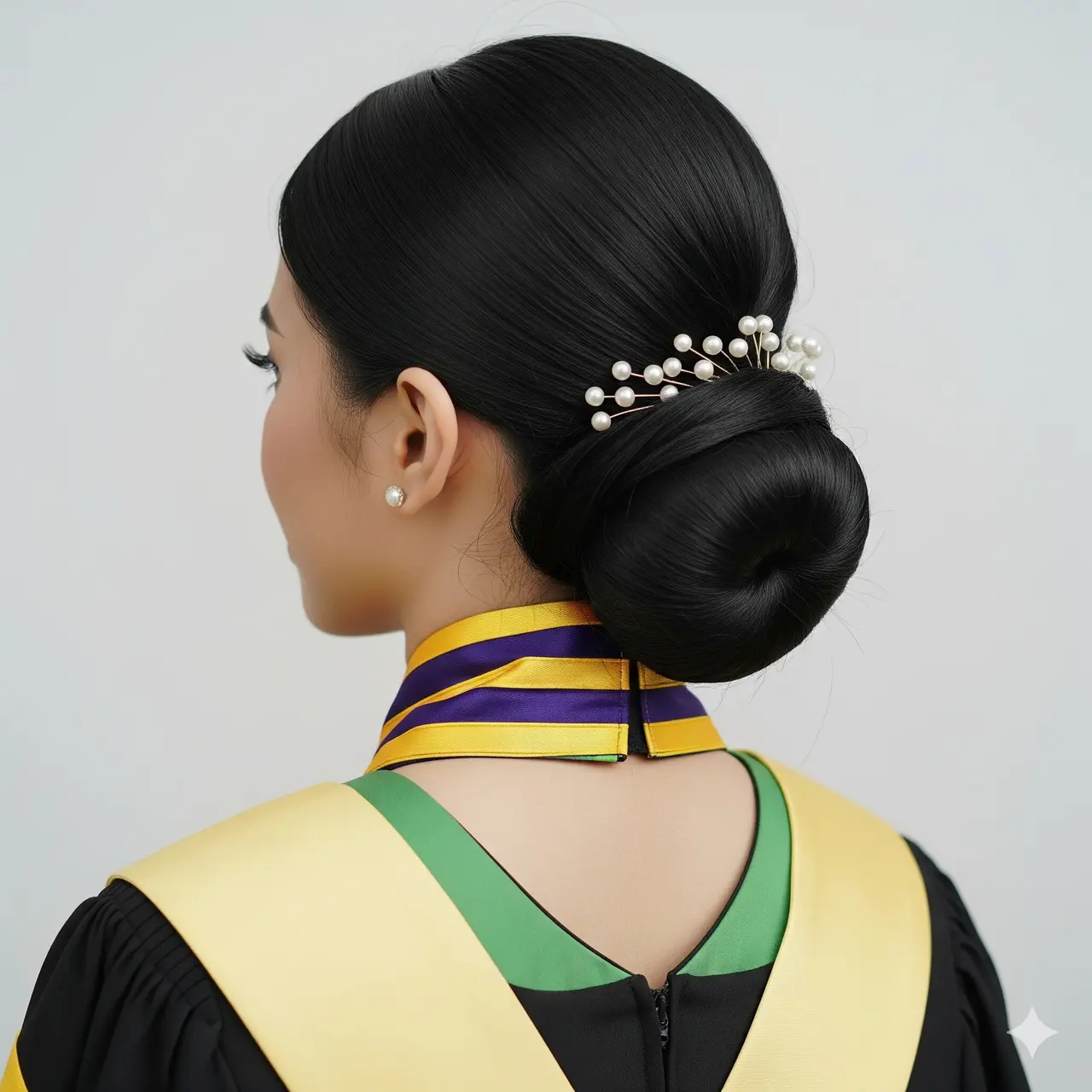 Ide Potongan Rambut Wanita Muda untuk Wisuda yang Elegan. Gemini