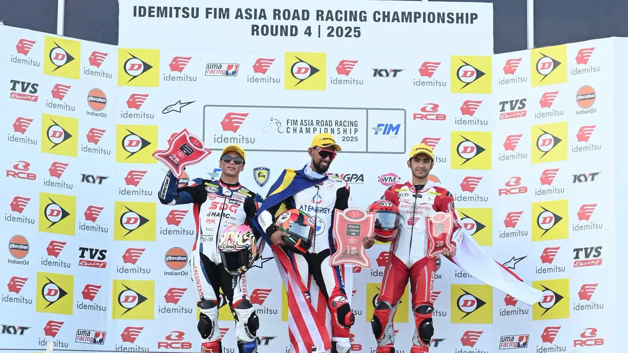 Andi Farid Izdihar raih podium ketiga di Race 2 ARRC Mandalika kelas ASB1000