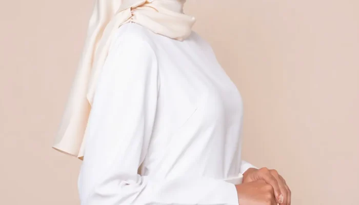 9 Inspirasi Gamis Satin Polos A-line, Pilihan Tepat untuk Tampil Anggun dan Modern