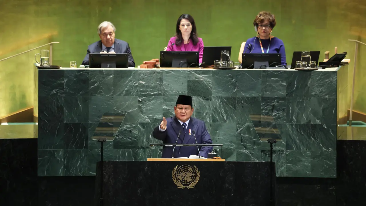 Presiden Prabowo Subianto pada Sidang Umum ke-80 Perserikatan Bangsa-Bangsa (PBB) (Istimewa)