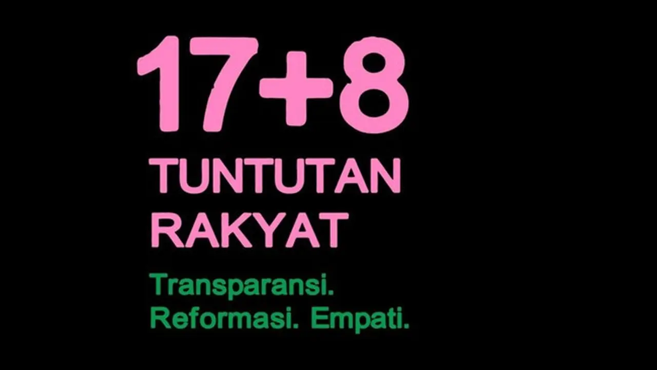 17+8 Tuntutan Rakyat: Gerakan yang Viral di Media Sosial