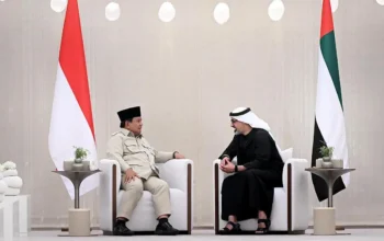 Usai Lawatan ke Qatar, Presiden Prabowo Disambut Presiden UEA di Abu Dhabi